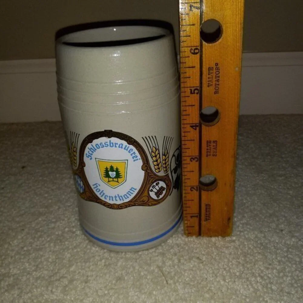 Lot of Two German Stoneware Beer Mugs